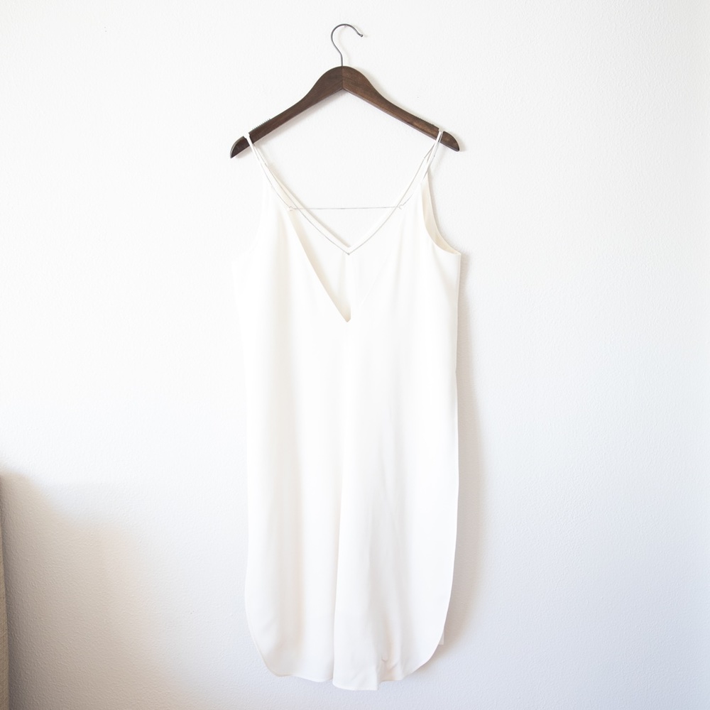 T by Alexander Wang Chain Stretch Crepe Slipdress - Picture 4 of 9